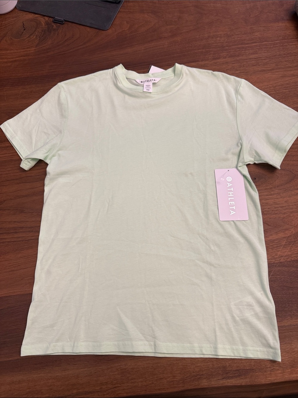 Athleta women’s Short Sleeve Crew Tee in Mint Green